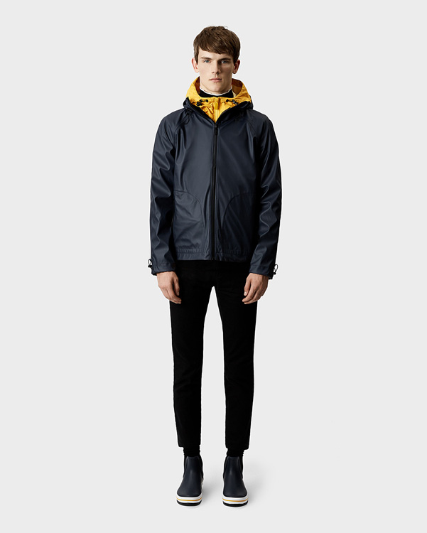  Hunter original rubberised windcheater : navy