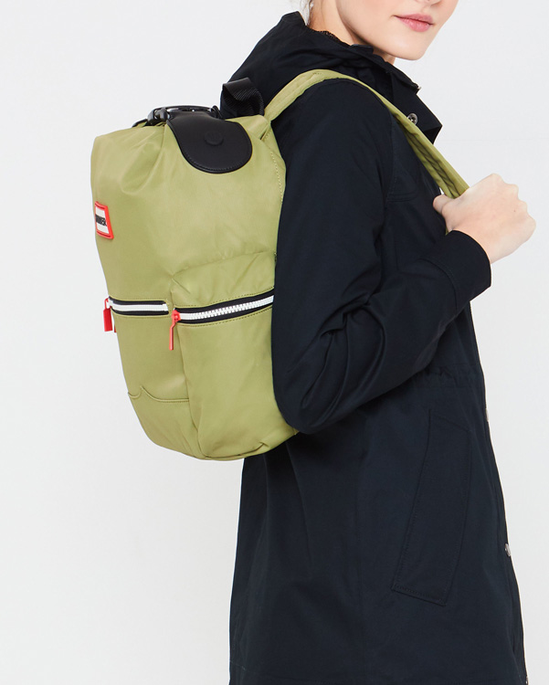  Hunter original mini top clip backpack - nylon : pale green