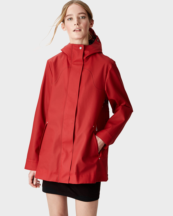  Hunter women's original rubberised smock : military red