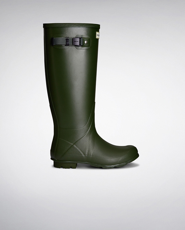  Hunter women's norris field neoprene lined wellington boots : vintage green