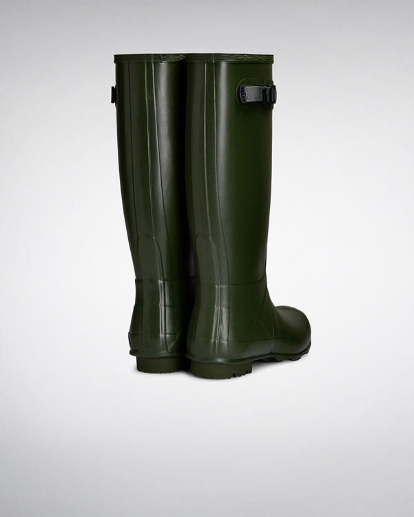  Hunter women's norris field neoprene lined wellington boots : vintage green