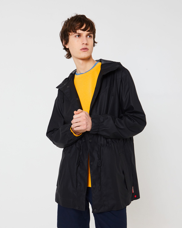  Hunter men's original lightweight long rubberised anorak : black