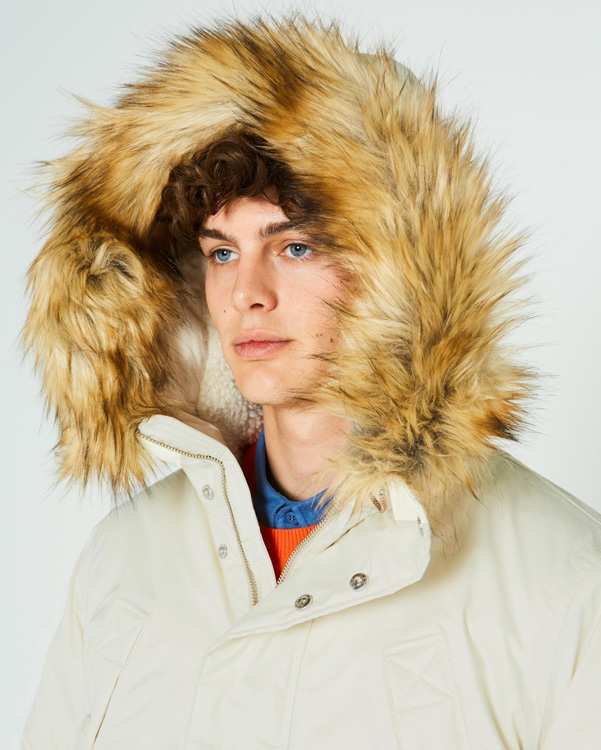  Hunter men's original insulated parka jacket : horn