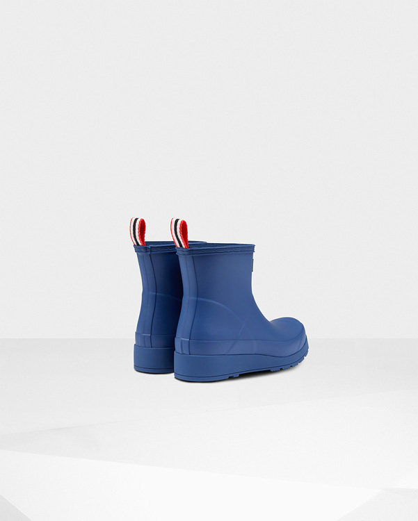  Hunter original play short wellington boots : peak blue