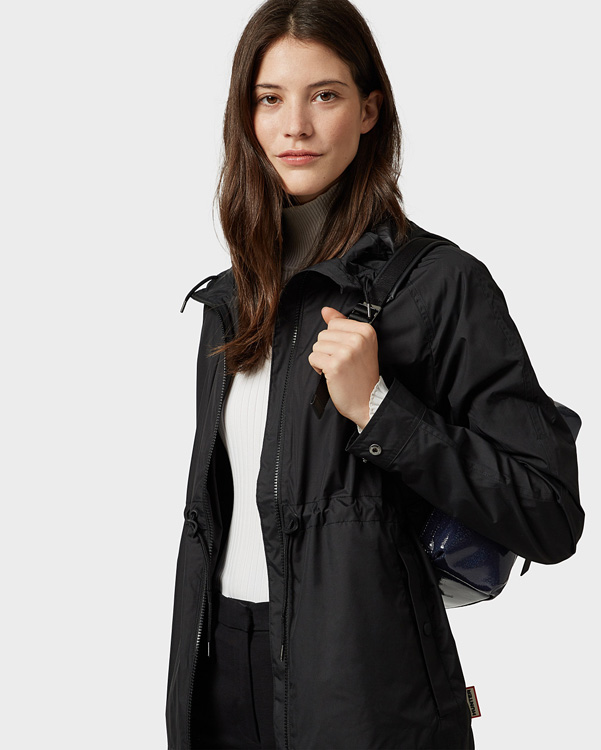  Hunter women's original packable jacket : black