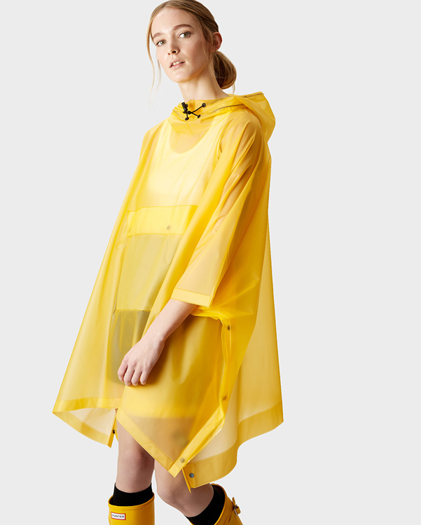  Hunter original vinyl poncho : yellow