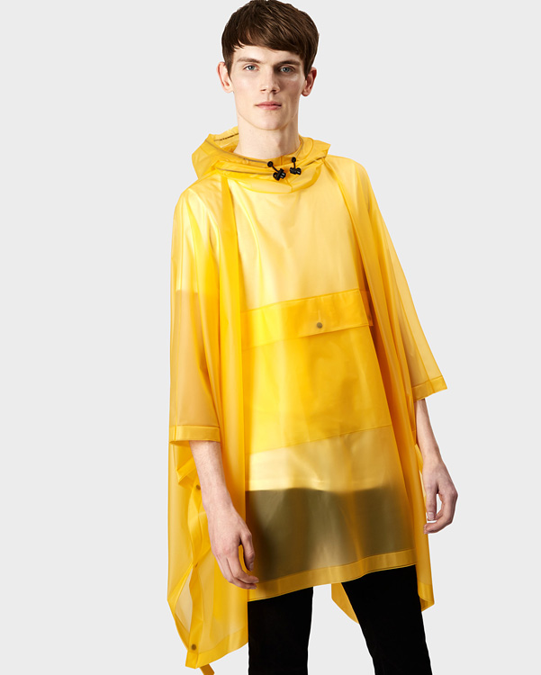  Hunter original vinyl poncho : yellow