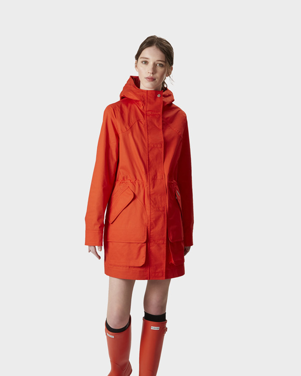  Hunter women's original cotton hunting coat : orange