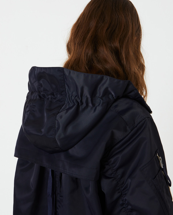  Hunter women's refined drawstring bomber : navy