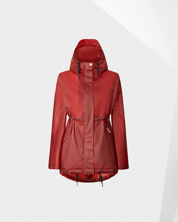  Hunter women's original vinyl smock : military red