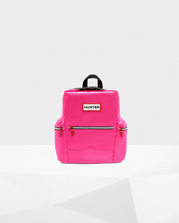  Hunter original mini top clip backpack - nylon : bright pink