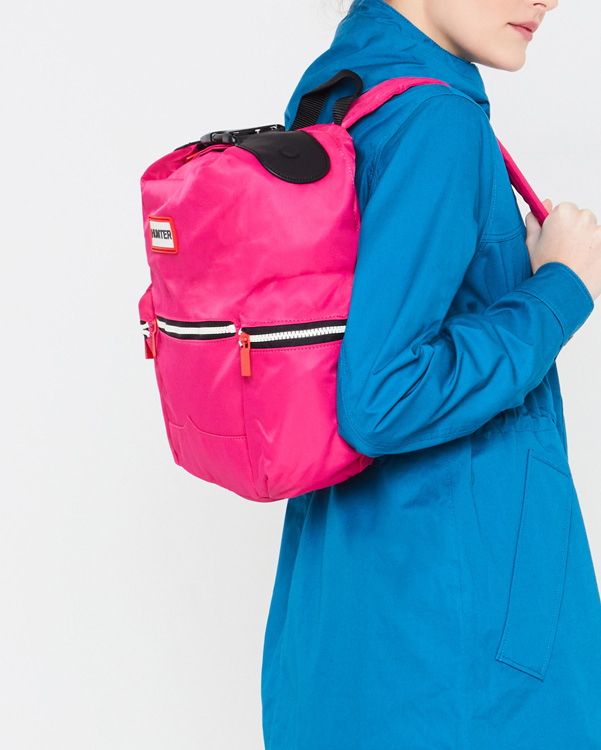  Hunter original mini top clip backpack - nylon : bright pink