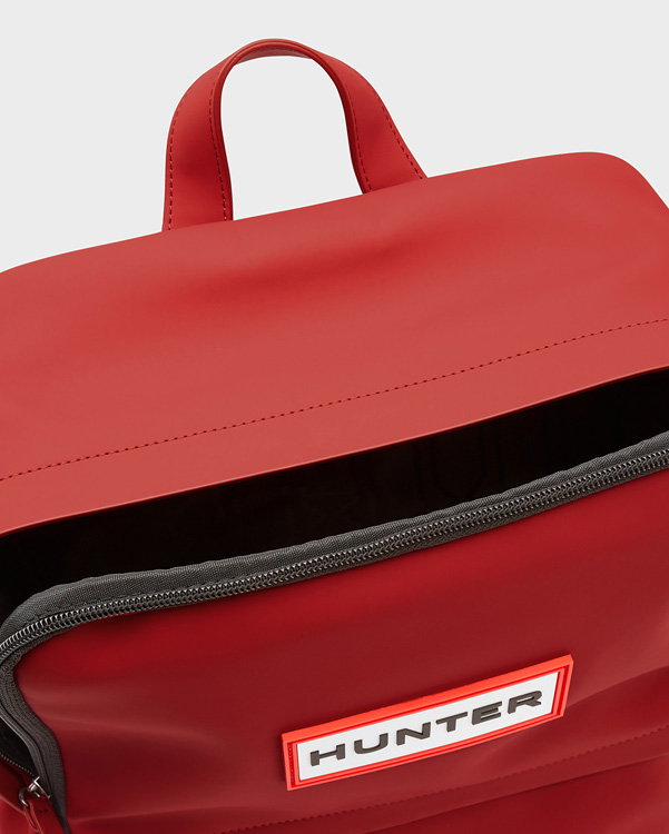  Hunter original rubberised backpack : military red