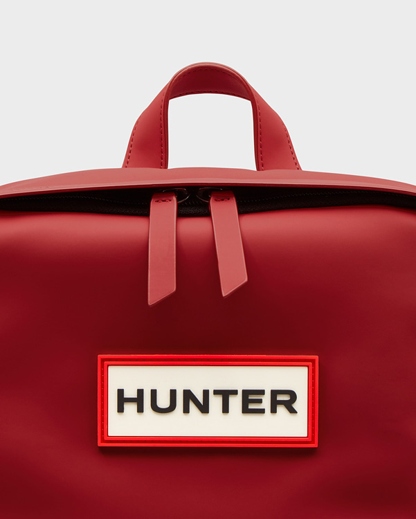  Hunter original rubberised backpack : military red