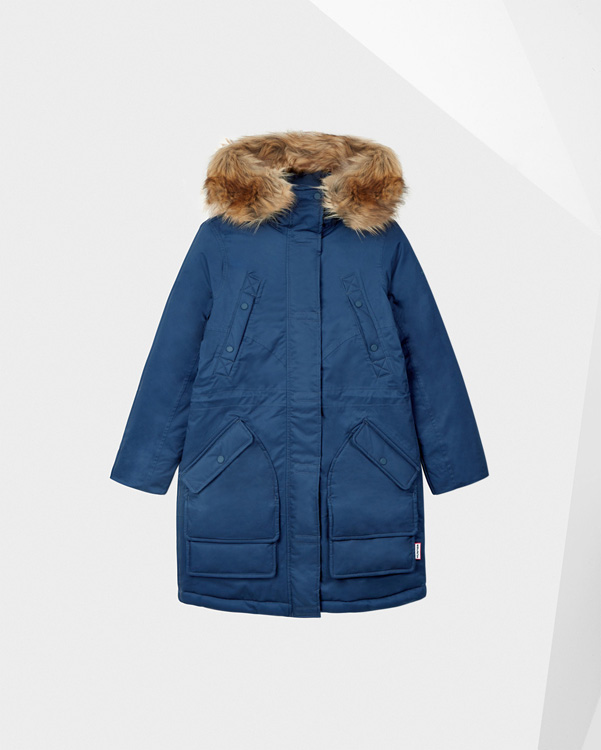  Hunter women's original insulated parka jacket : mineral