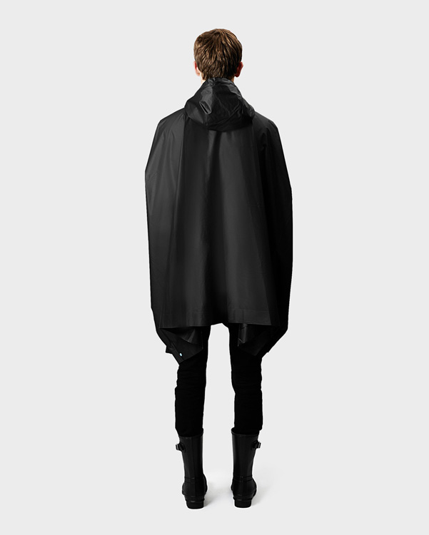  Hunter original vinyl poncho : black