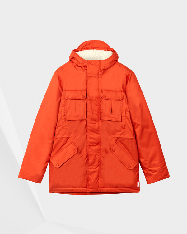  Hunter men's original insulated anorak : orange