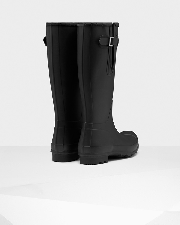  Hunter men's original side adjustable wellington boots : black