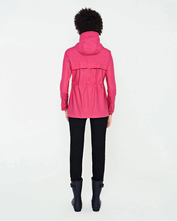  Hunter women's original lightweight rubberised jacket : bright pink