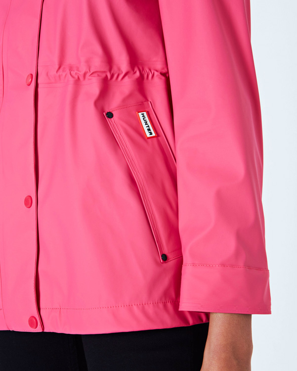  Hunter women's original lightweight rubberised jacket : bright pink