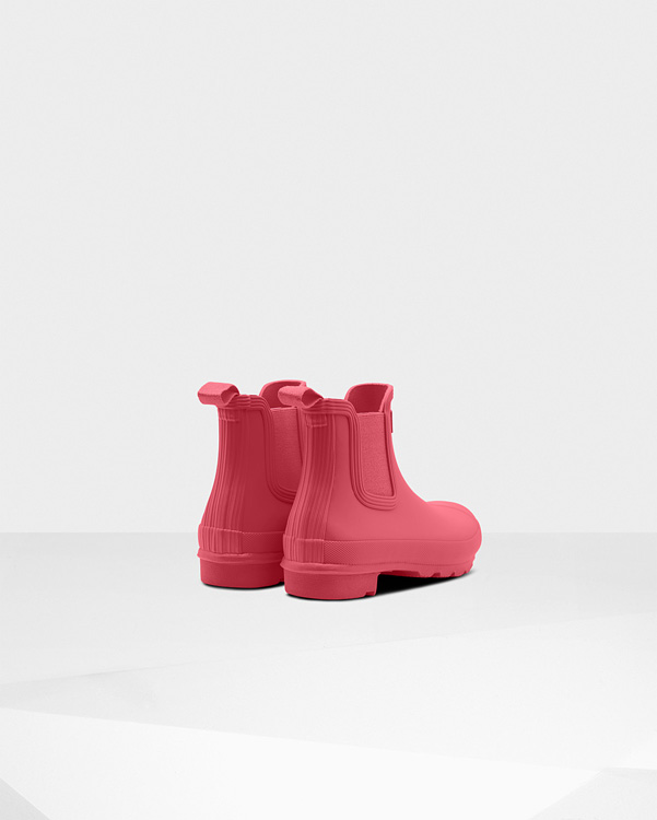  Hunter women's original chelsea boots : hyper pink