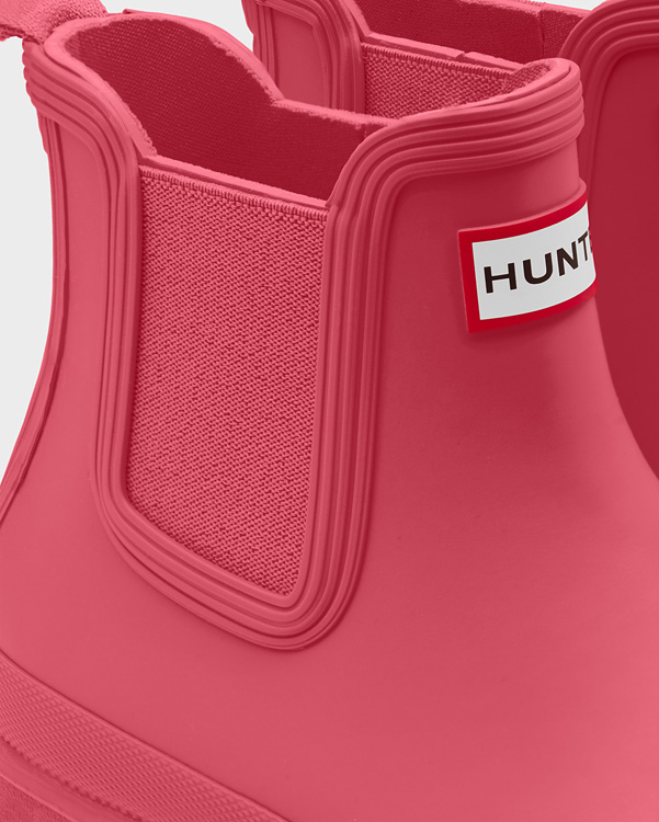  Hunter women's original chelsea boots : hyper pink