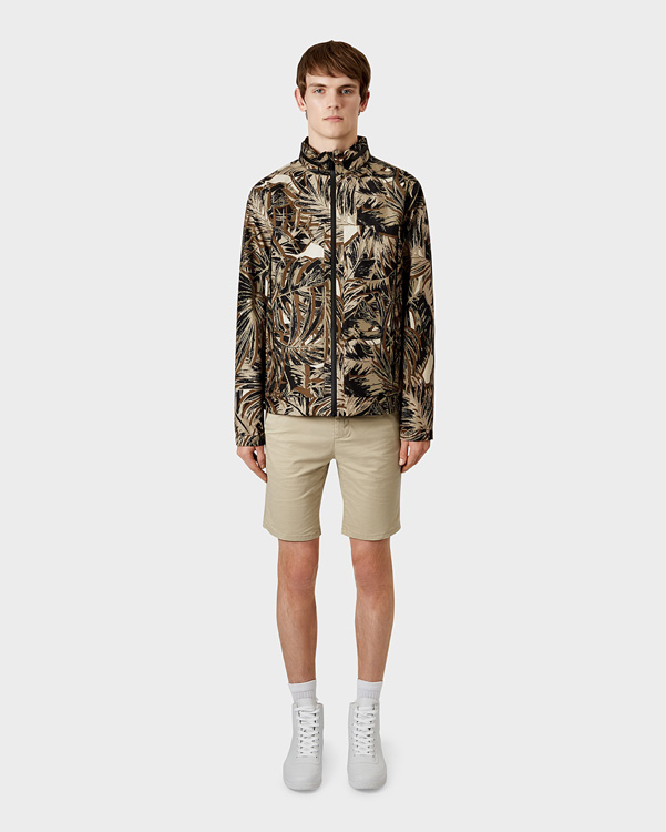  Hunter men's original 3 layer printed jacket : linen green jungle camo