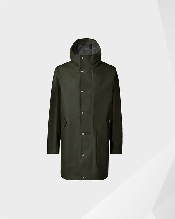  Hunter men's original rubberised hunting coat : dark olive