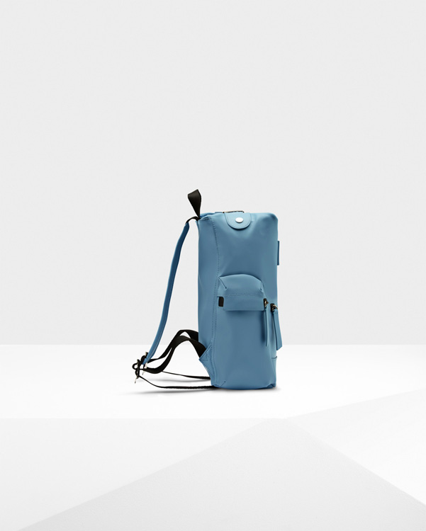  Hunter original mini top clip backpack - rubberised leather : pale blue