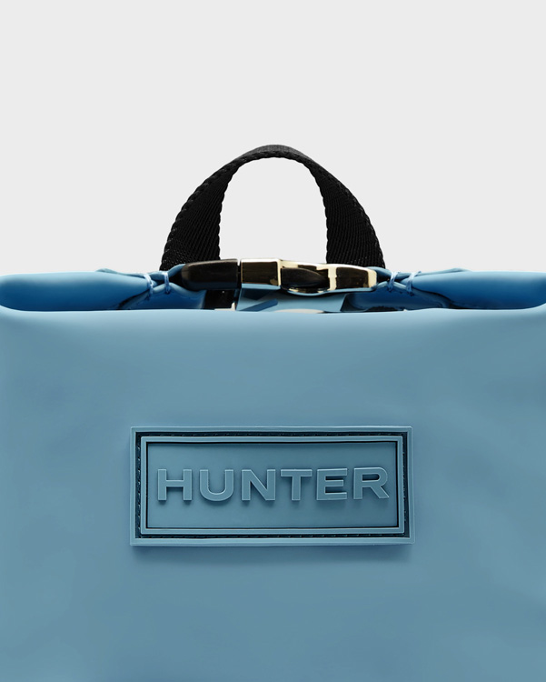  Hunter original mini top clip backpack - rubberised leather : pale blue