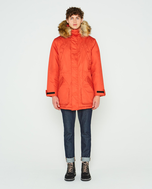  Hunter men's original insulated parka jacket : orange