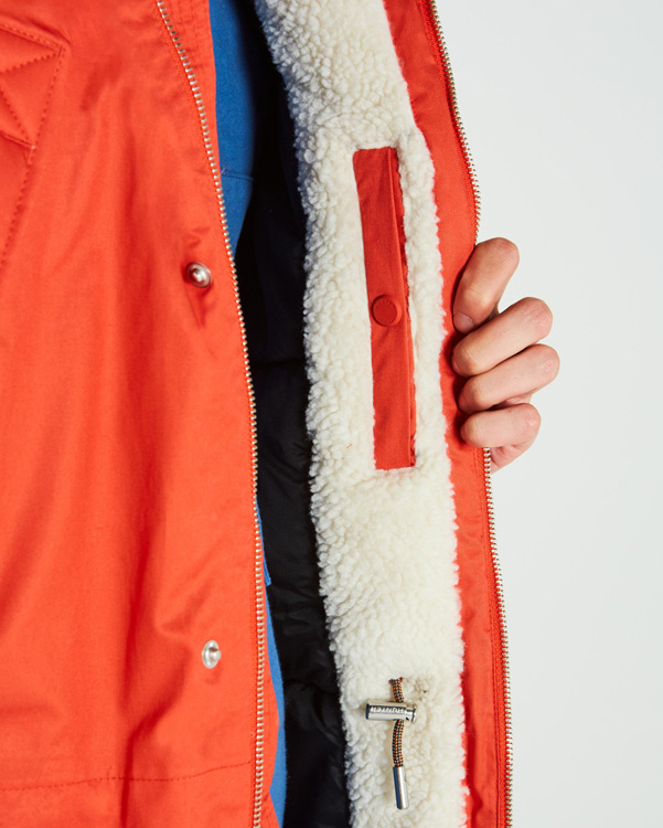  Hunter men's original insulated parka jacket : orange