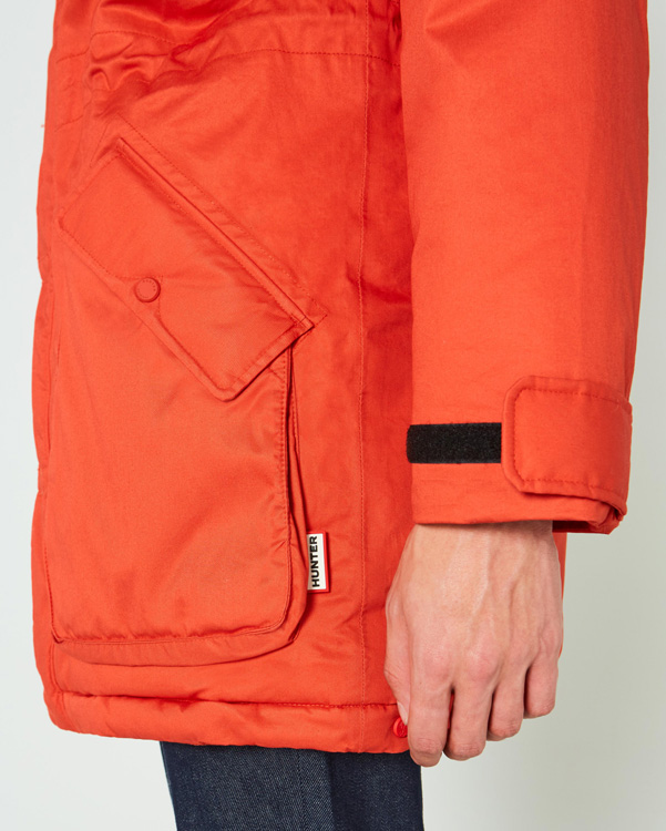  Hunter men's original insulated parka jacket : orange