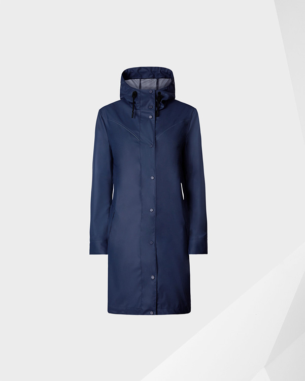  Hunter women's original light rubberised coat : navy