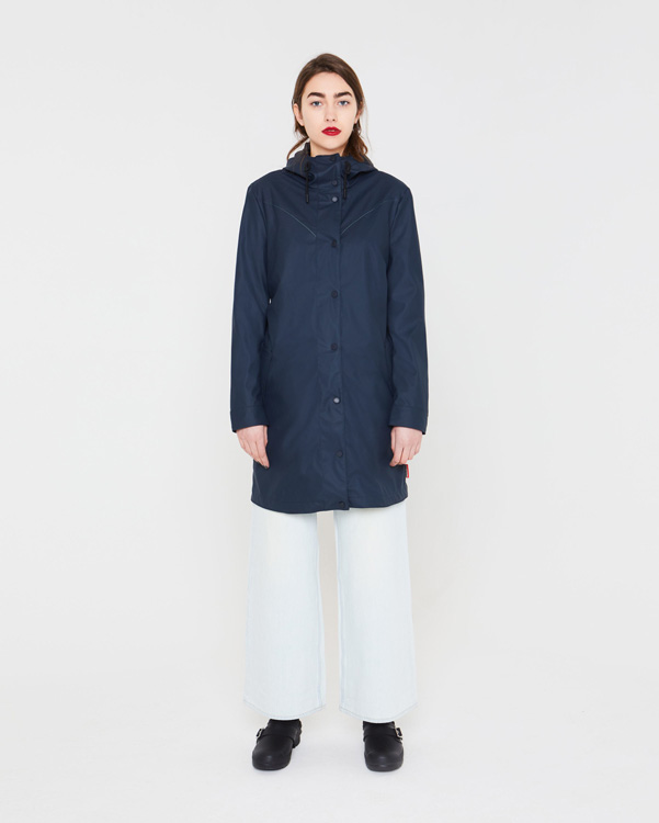  Hunter women's original light rubberised coat : navy