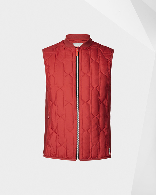  Hunter men's original midlayer gilet : military red