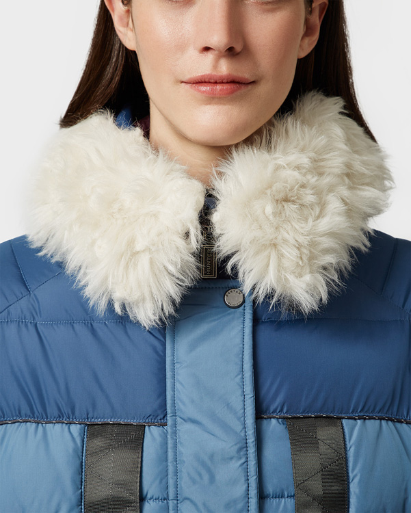  Hunter women's original astro parka : dark earth blue/earth blue