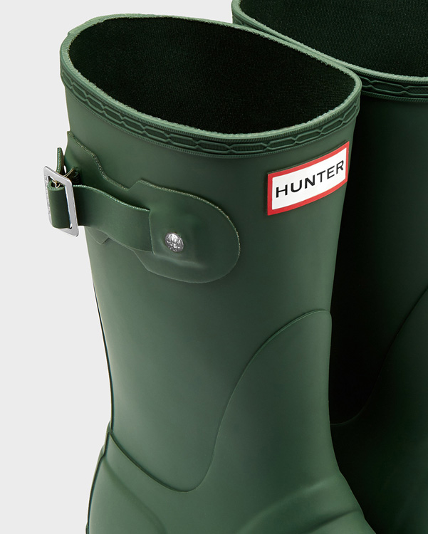  Hunter women's original short wellington boots : hunter green