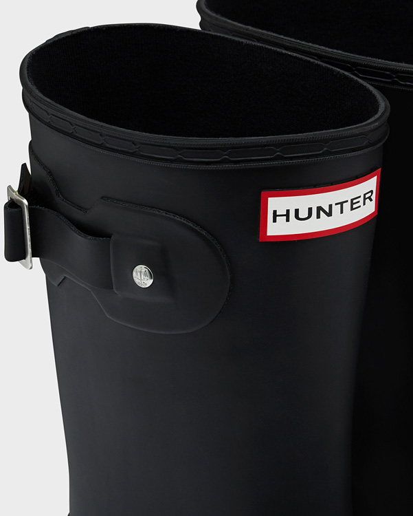  Hunter women's original tour short wellington boots : black