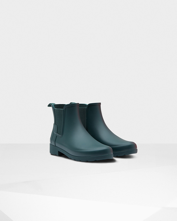  Hunter women's original refined chelsea boots : ivy