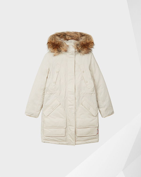  Hunter women's original insulated parka jacket : horn