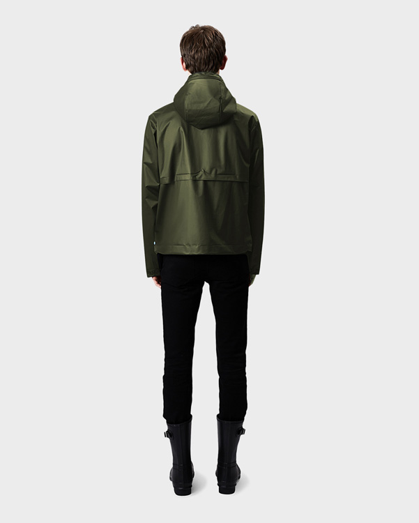  Hunter men's original vinyl windcheater : dark olive