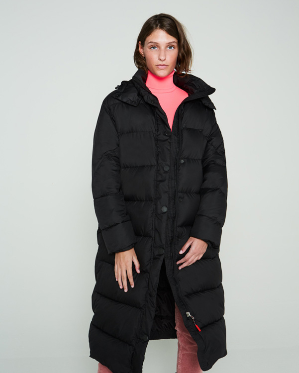  Hunter women's original long puffer coat : black