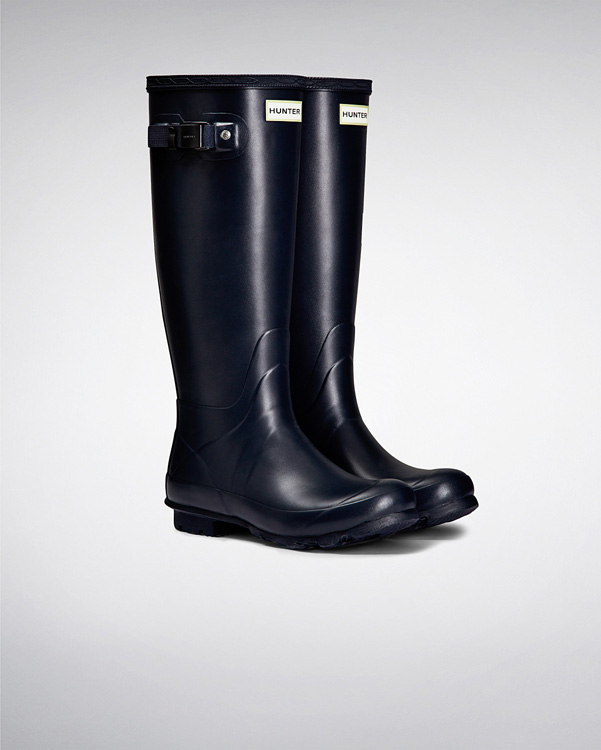  Hunter women's norris field neoprene lined wellington boots : navy