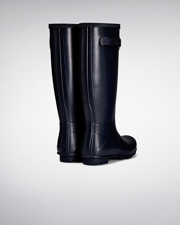  Hunter women's norris field neoprene lined wellington boots : navy