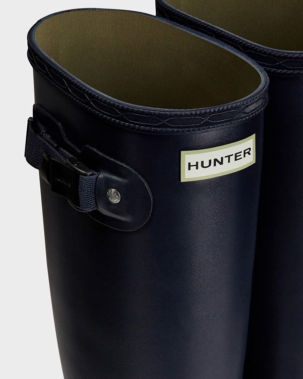  Hunter women's norris field neoprene lined wellington boots : navy