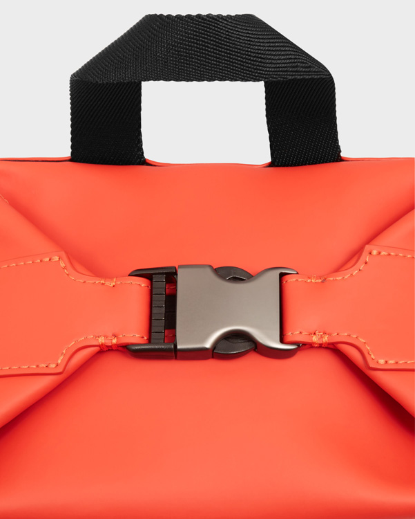  Hunter original mini top clip backpack - rubberised leather : orange