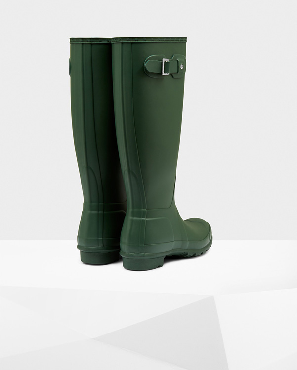  Hunter women's original tall wellington boots : hunter green