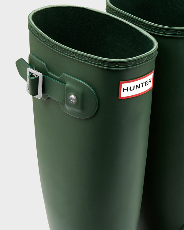  Hunter women's original tall wellington boots : hunter green