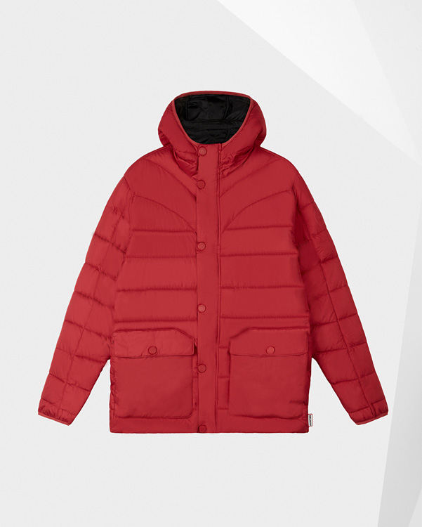  Hunter men's original puffer jacket : military red